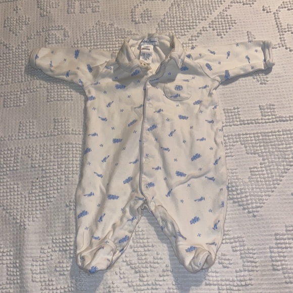 VINTAGE RALPH LAUREN ONE PUECE W/ footies - Picture 2 of 5